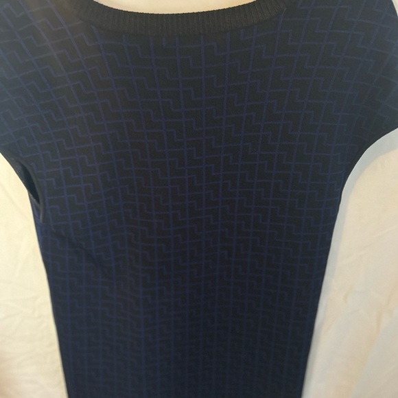 Classic Navy Blue Knit Sweater Women’s Ohne Titel Stretch Blouse SIZE SMALL - Picture 4 of 6